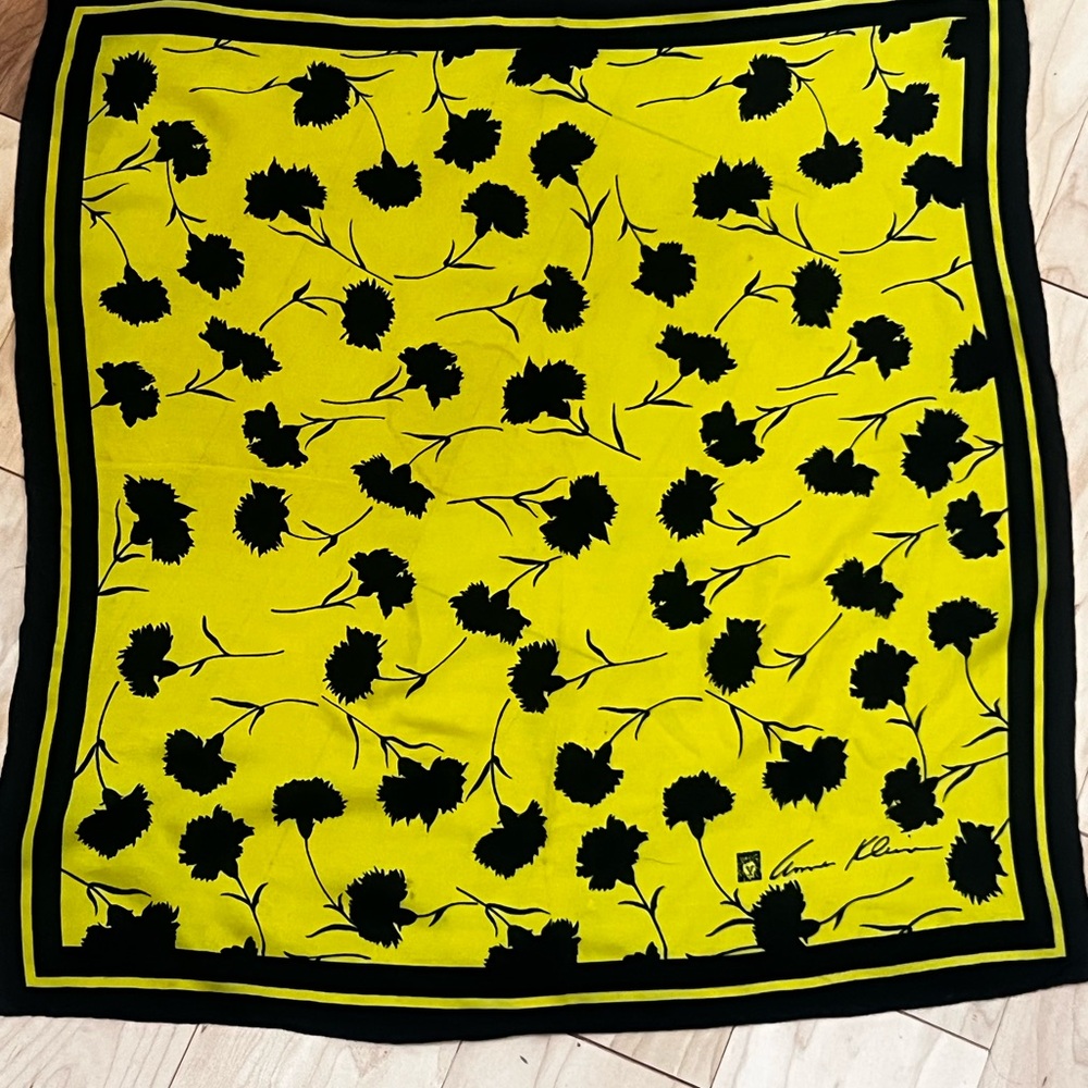 ANNE KLEIN silk vintage scarf